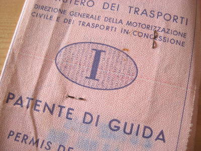 addio vecchia patente di guida