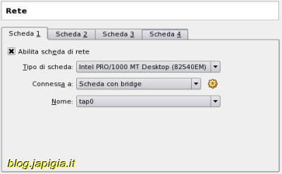 configurazione rete